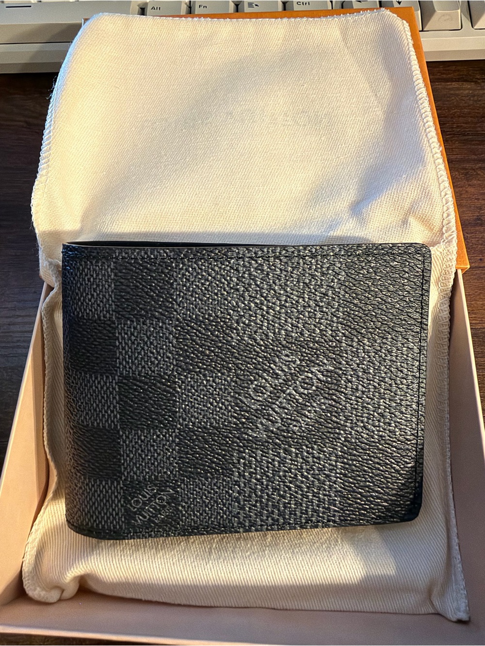 Louis Vuitton Black Damier Graphite Bifold Wallet